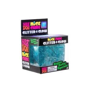 NeeDoh Nice Cube Glitter and Glow BLUE BNWT